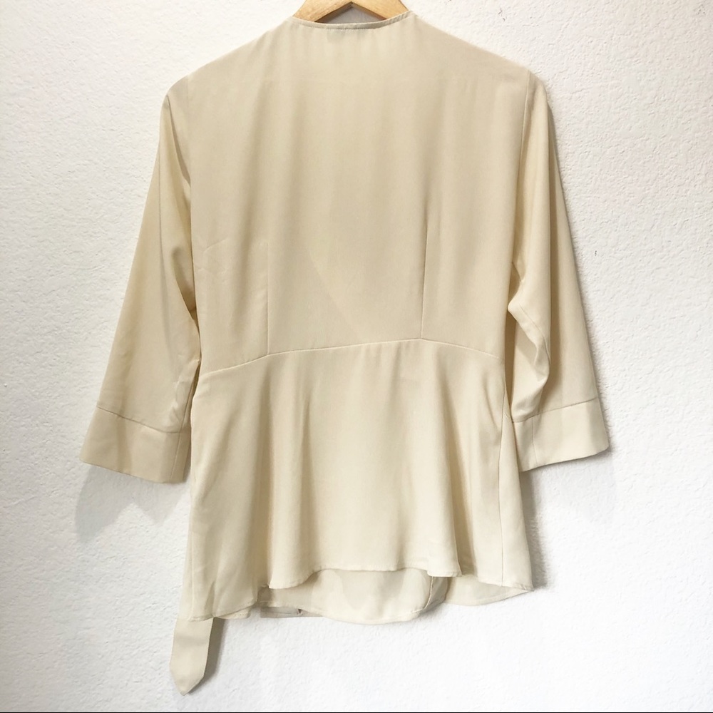NWOT Topshop Belted Wrap Top, Size 8 - Picture 6 of 12